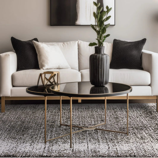 Elodie Silver/Black Rug - Love-Rugs alternate image