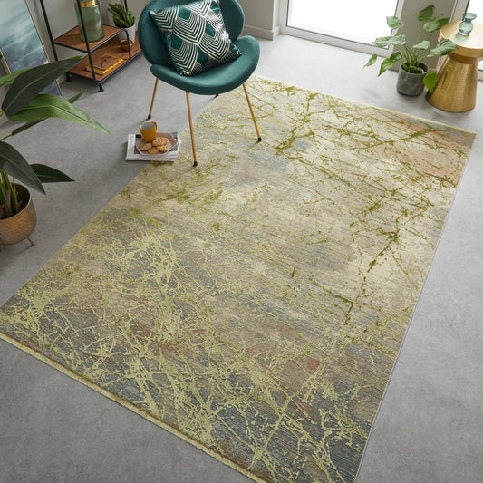 Emerald EMR101 Mustard Rug - Love-Rugs