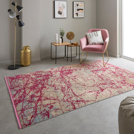 Emerald EMR101 Pink Rug - Love-Rugs