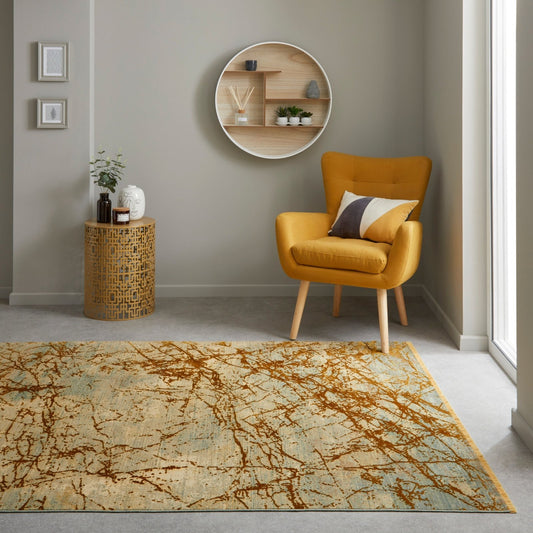 Emerald EMR101 Yellow Rug - Love-Rugs