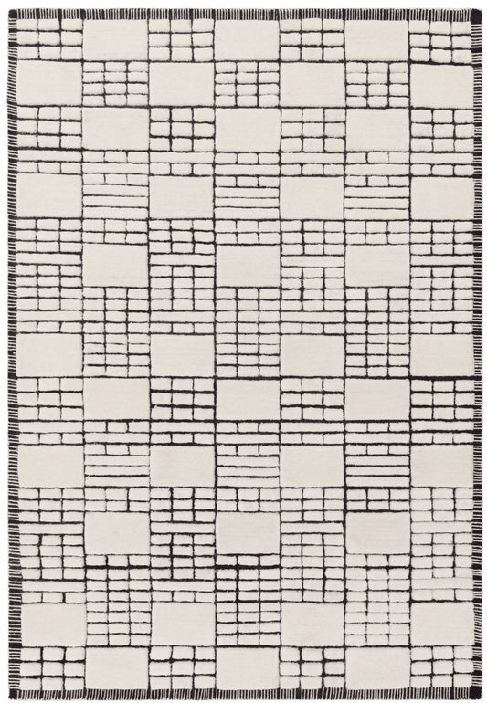 Empire Cream/Black Rug - Love-Rugs