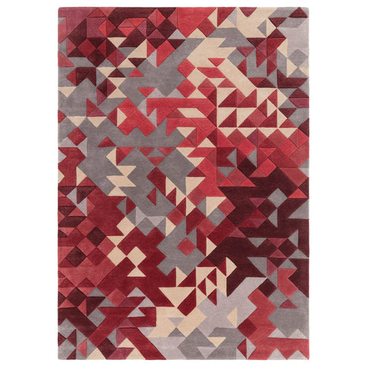 Enigma Red Multi Rug - Love-Rugs