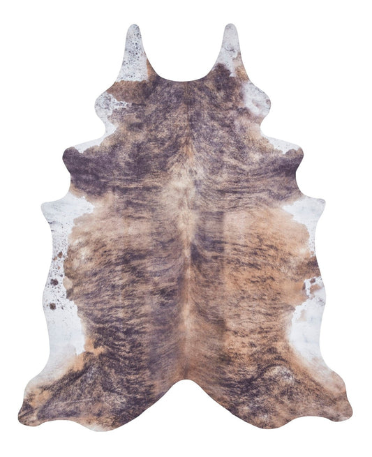 Faux Hide Cow Print Brown/White Rug - Love-Rugs