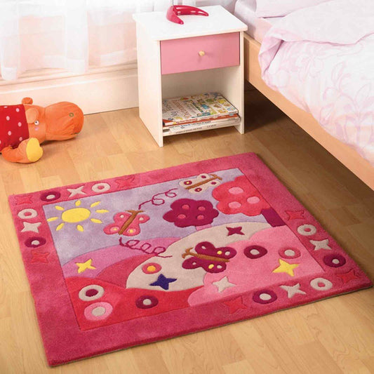 Flair Kids Summertime Pink Rug - Love-Rugs
