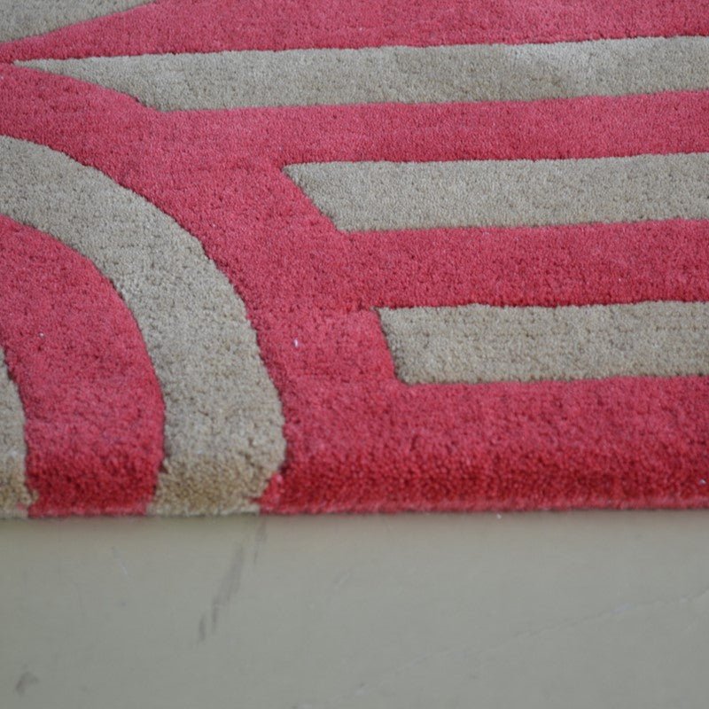Claret Border Rug Florence Broadhurst Turnabouts Claret 039200 Rug – Love-Rugs