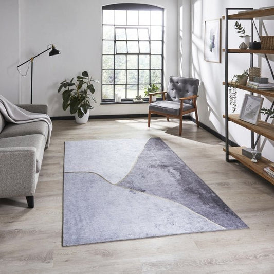 Force K7279 Grey/Gold Rug - Love-Rugs
