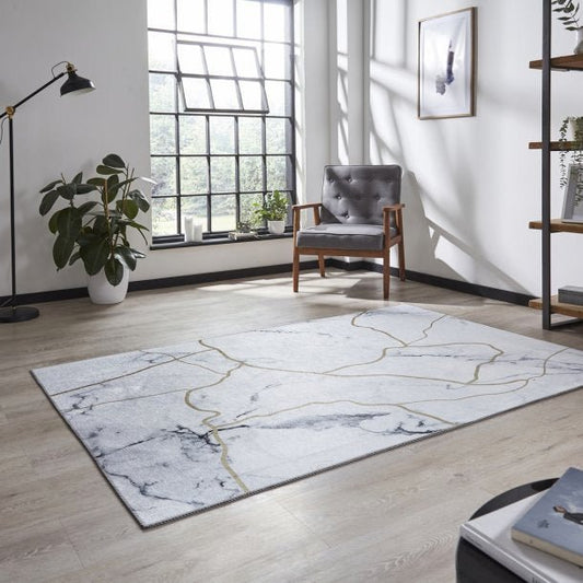 Force K7281 Ivory/Gold Rug - Love-Rugs