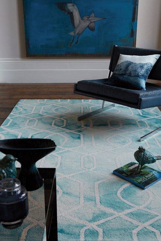 Fresco Aqua Rug - Love-Rugs alternate image