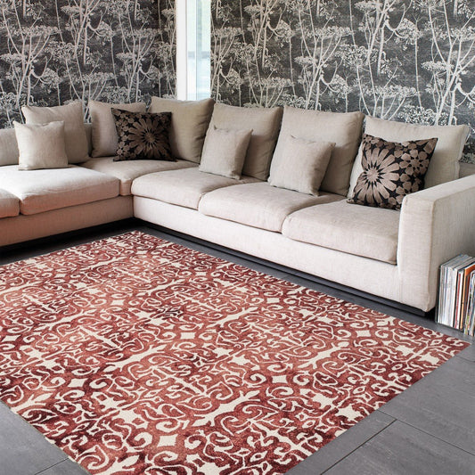 Fresco Red Rug - Love-Rugs alternate image
