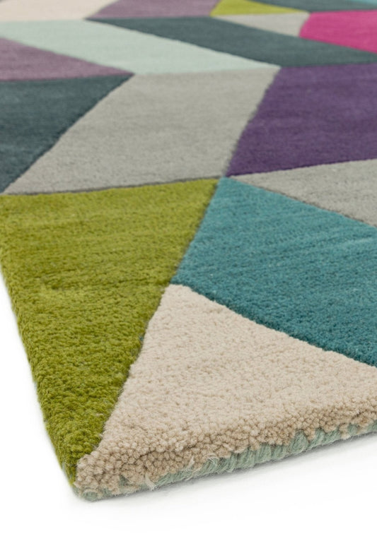 Funk Chevron Blue Green Runner Rug - Love-Rugs alternate image