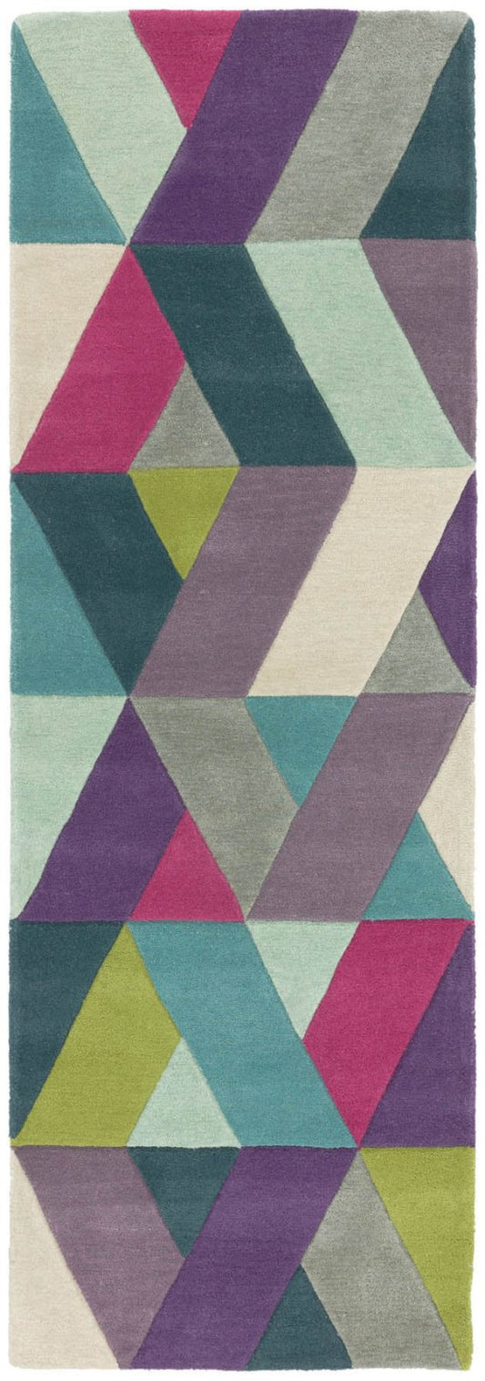 Funk Chevron Blue Green Runner Rug - Love-Rugs