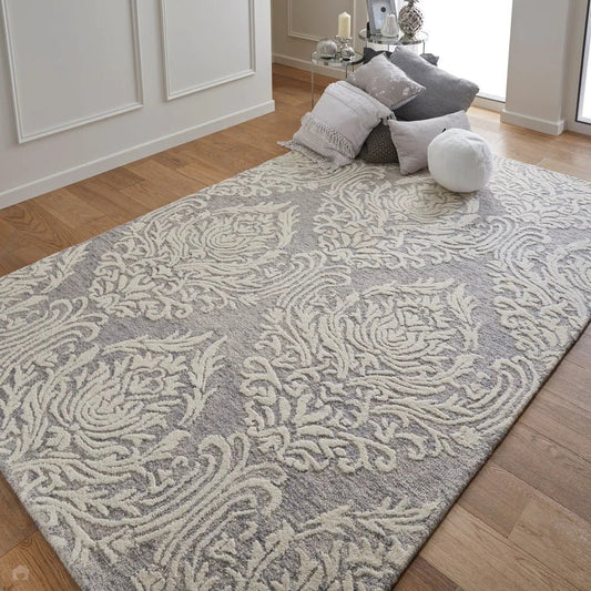 Hampton Damask Rug - Love-Rugs
