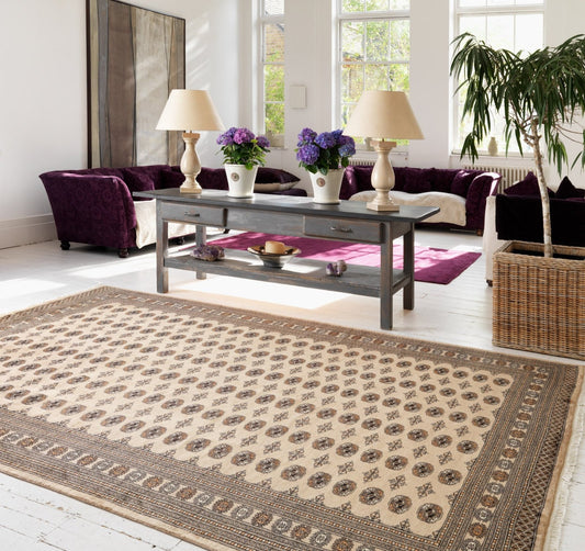 Hand-knotted Bokhara Beige Rug - Love-Rugs alternate image