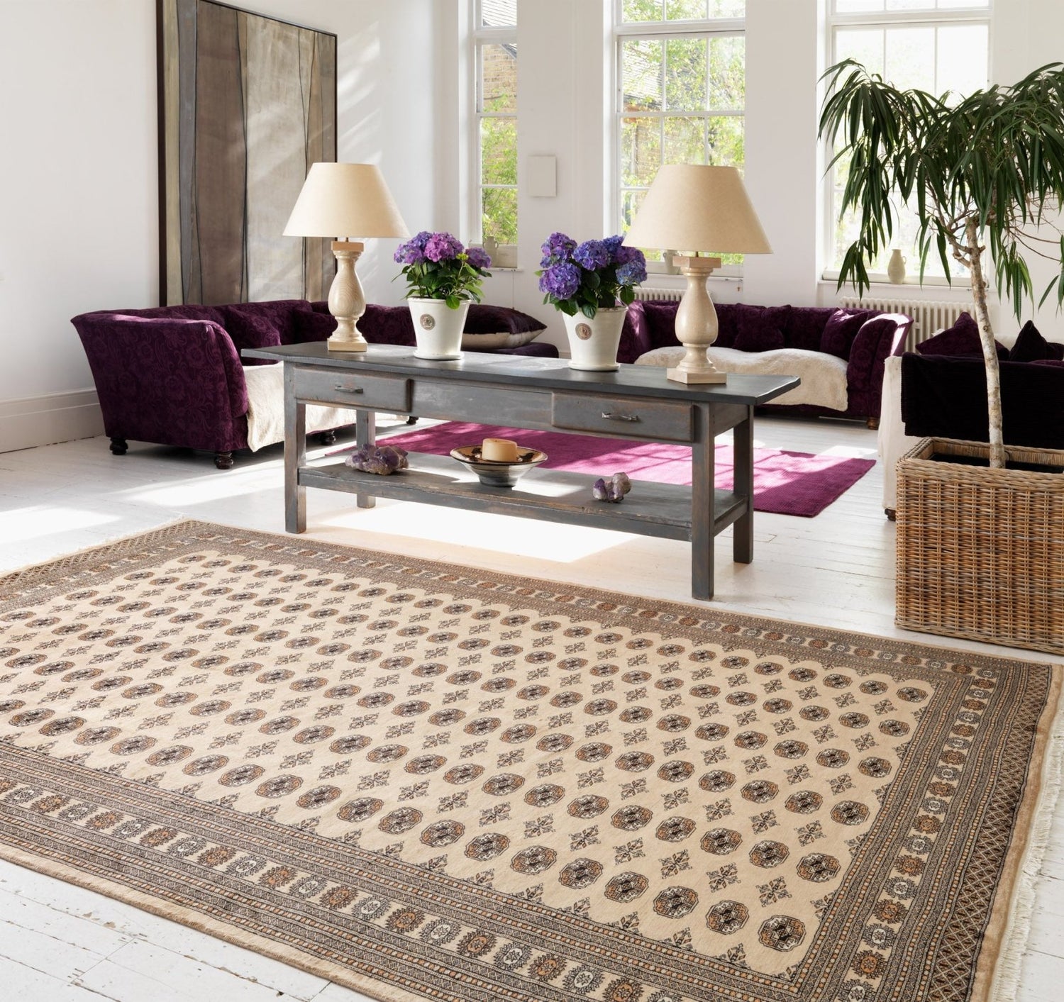 Bohara Rug Hand-knotted Bokhara Beige Rug – Love-Rugs