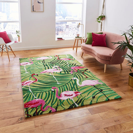 Havana 2349 - Green/Pink Rug - Love-Rugs