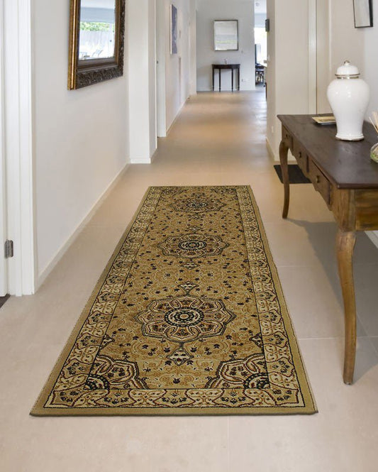 Heritage 4400 Beige Runner Rug - Love-Rugs