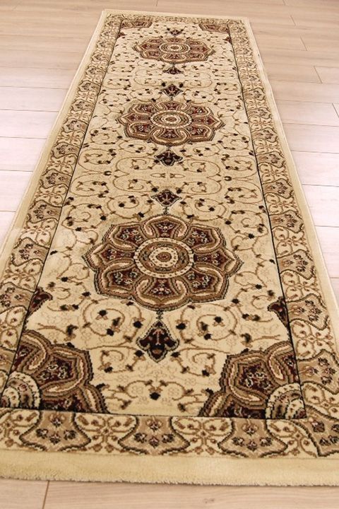Heritage 4400 Cream Red Runner Rug - Love-Rugs