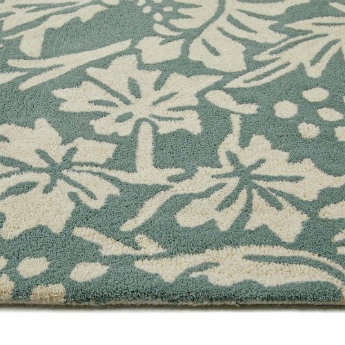 Heritage Floral 1 Soft Teal Rug - Love-Rugs alternate image
