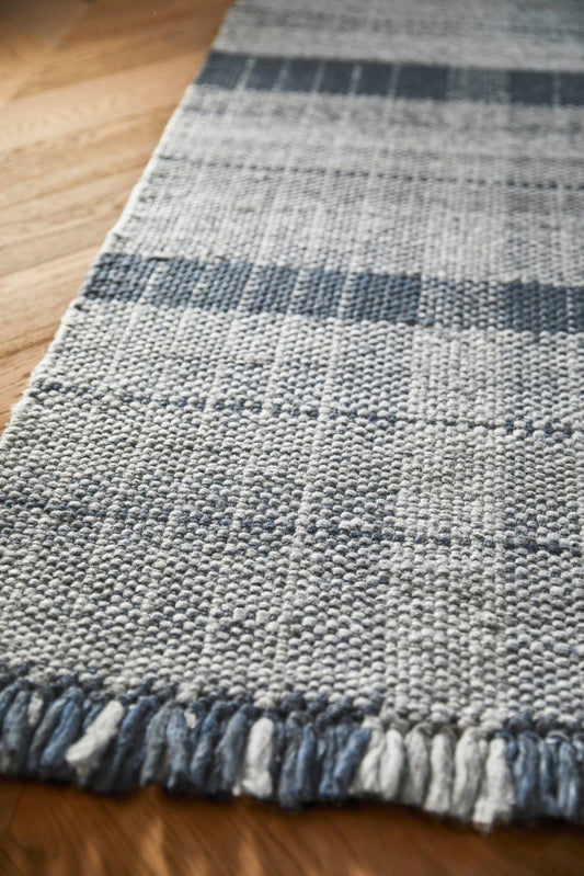 Highland Check Navy Runner Rug - Love-Rugs alternate image