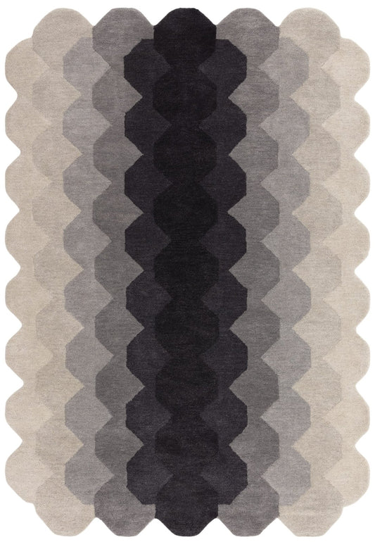 Hive Charcoal Rug - Love-Rugs alternate image
