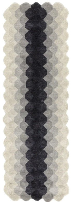 Hive Charcoal Runner Rug - Love-Rugs alternate image