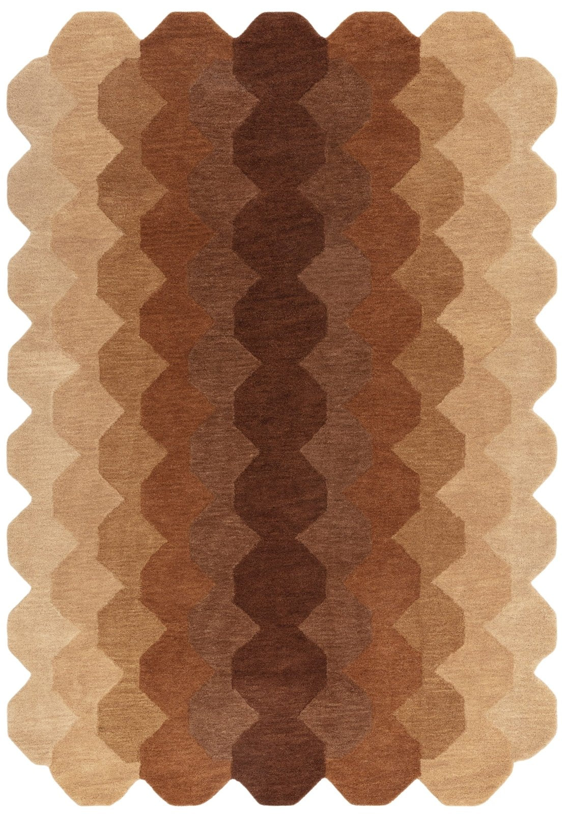 Hive Rust Rug – Love-Rugs