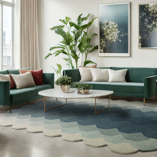 Hive Teal Rug - Love-Rugs