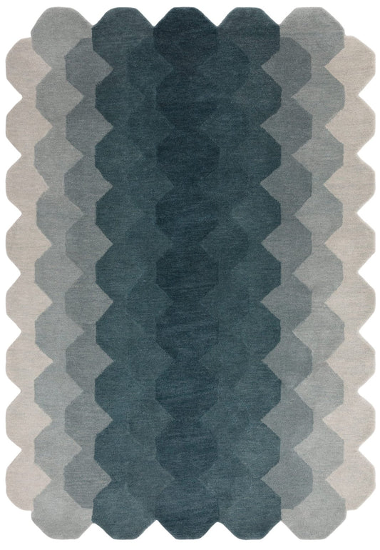 Hive Teal Rug - Love-Rugs alternate image