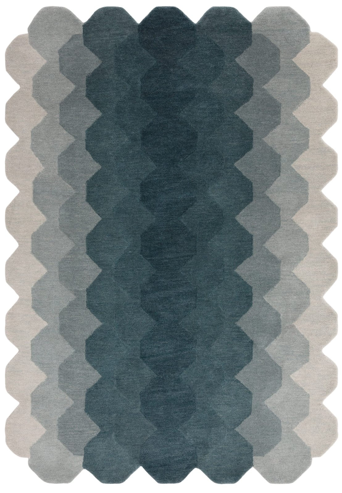 Hive Teal Rug - Love-Rugs