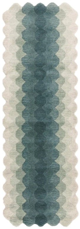 Hive Teal Runner Rug - Love-Rugs alternate image