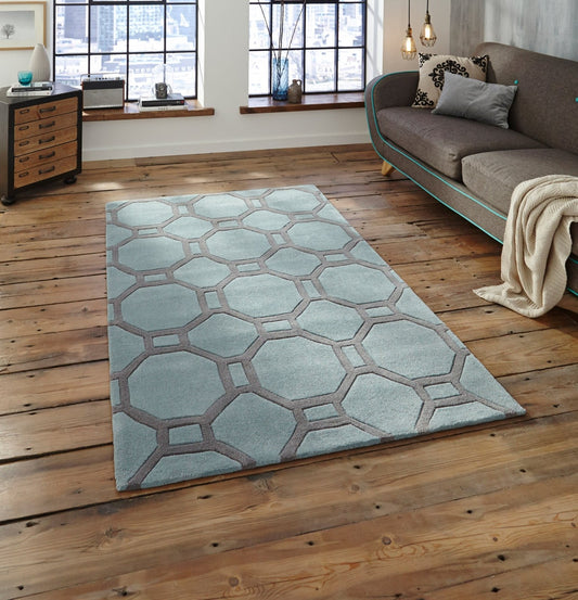 Hong Kong 4338 Blue Grey Rug - Love-Rugs
