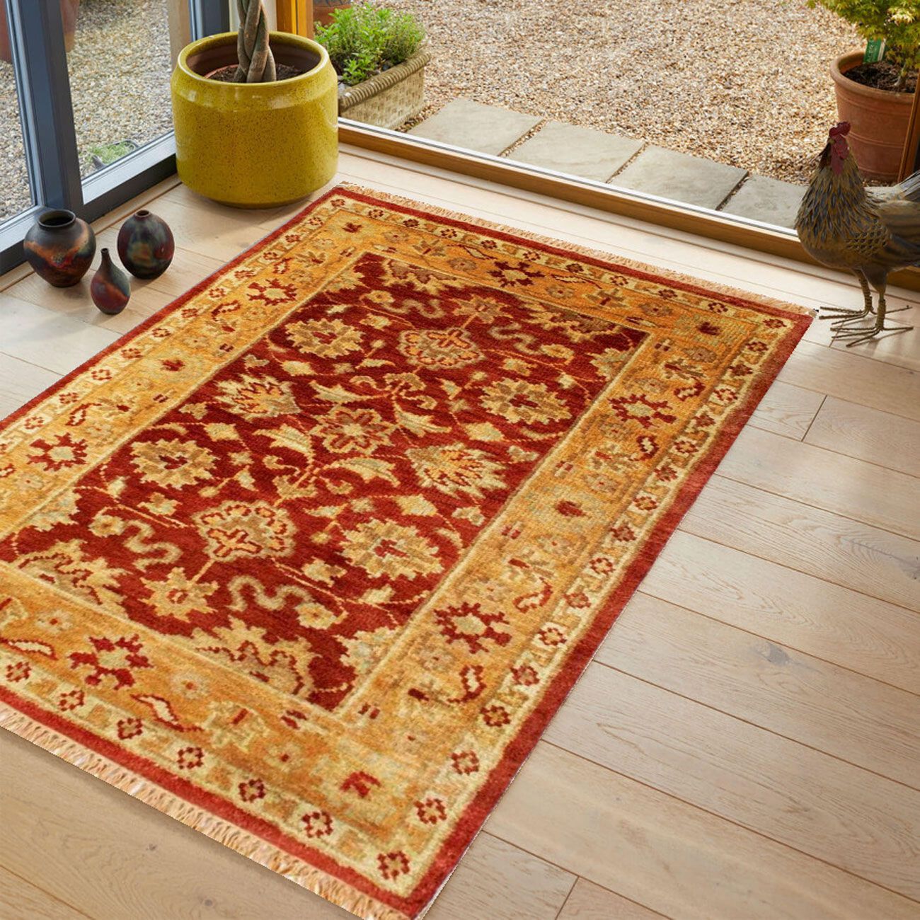 Indian Taj Agra Rust Rug - Love-Rugs