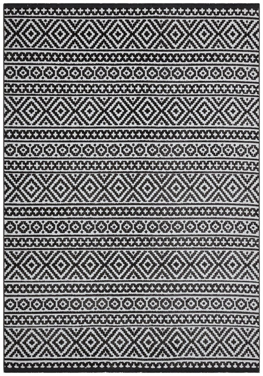 Jazz JAZ03 Grey Black Rug - Love-Rugs