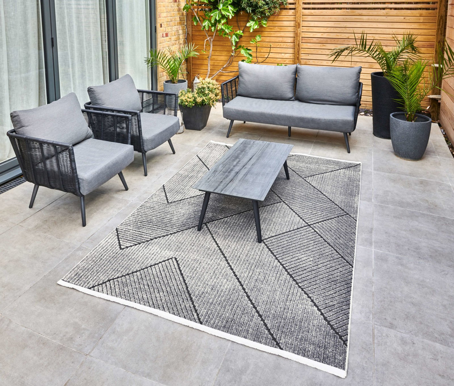 Jazz Rug Jazz JAZ16 Grey Black Rug – Love-Rugs