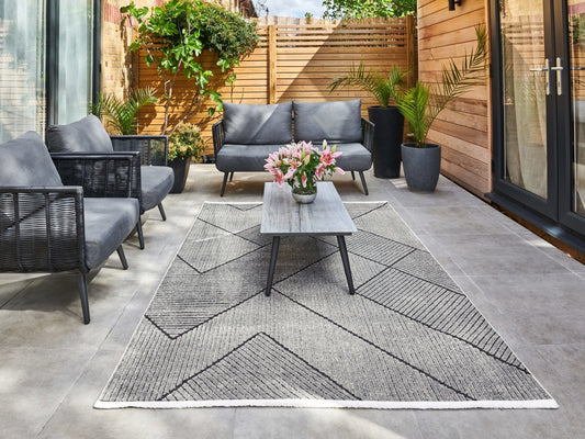 Jazz JAZ16 Grey Black Rug - Love-Rugs alternate image