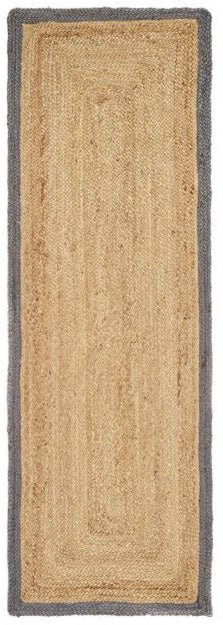 Jute Border Grey Runner Rug - Love-Rugs