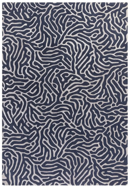 Katherine Carnaby Coral Blue Rug - Love-Rugs