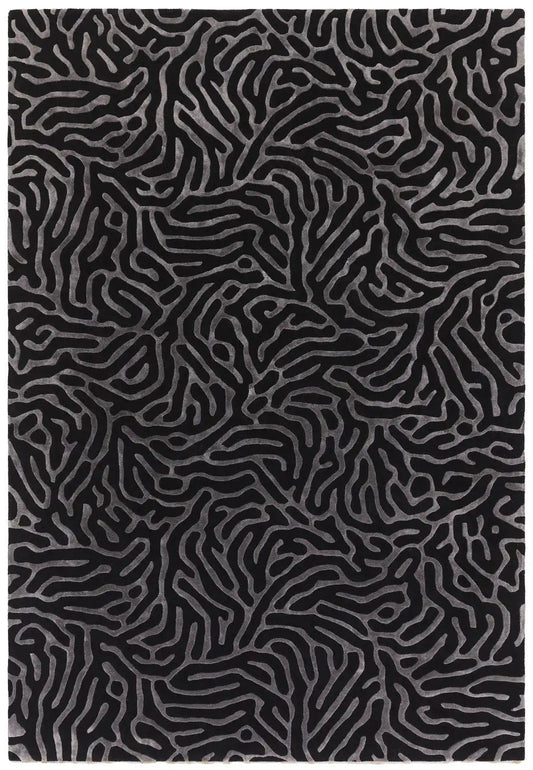 Katherine Carnaby Coral Gunmetal Rug - Love-Rugs