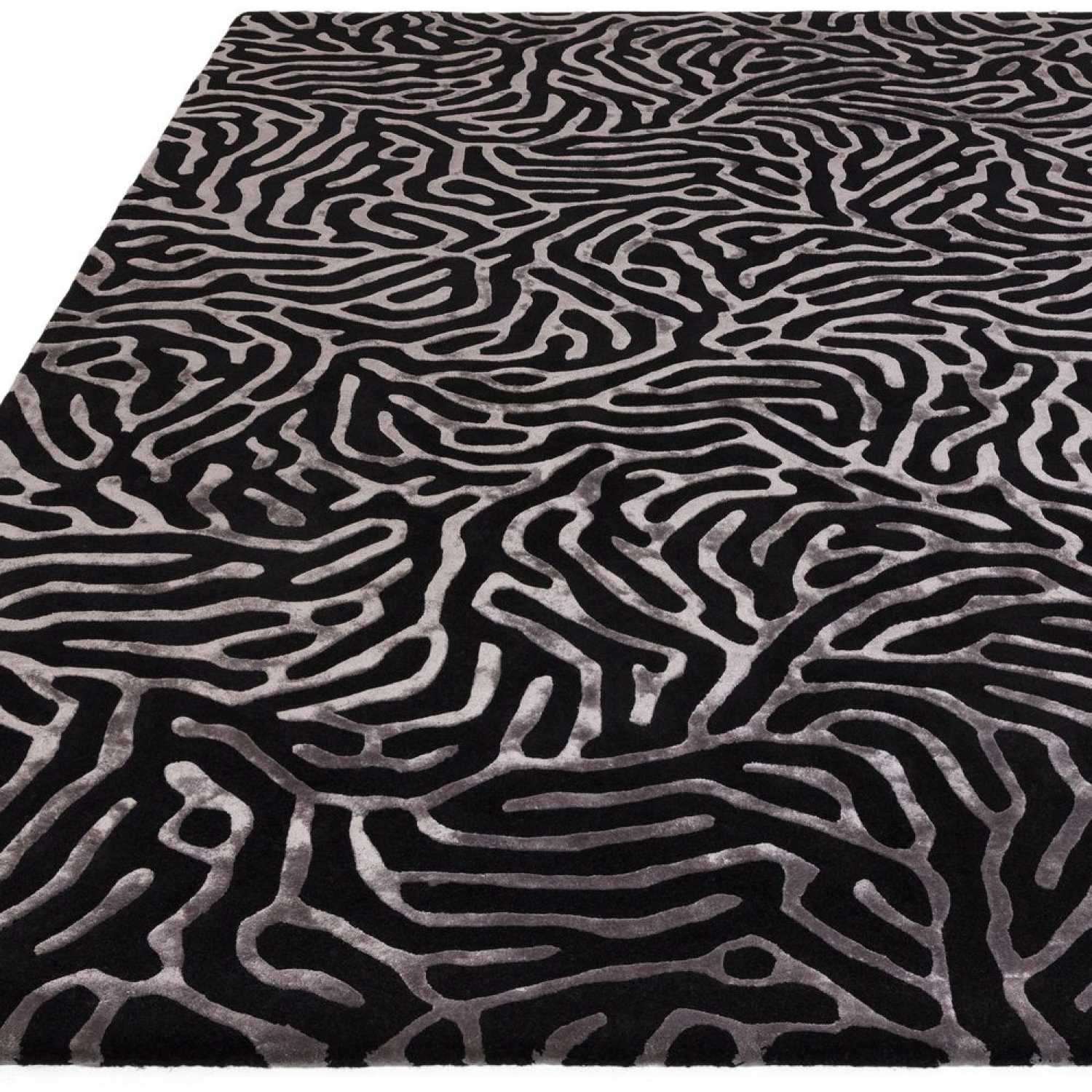 Katherine Carnaby Coral Gunmetal Rug - Love-Rugs