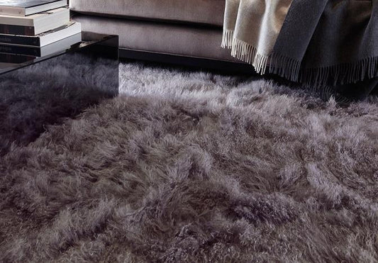 Katherine Carnaby Mantra Grey Hide Rug - Love-Rugs alternate image