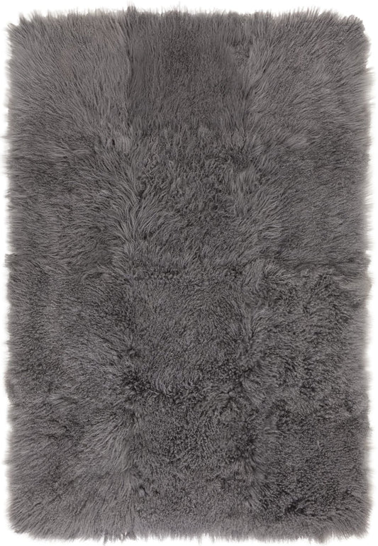 Katherine Carnaby Mantra Grey Hide Rug - Love-Rugs