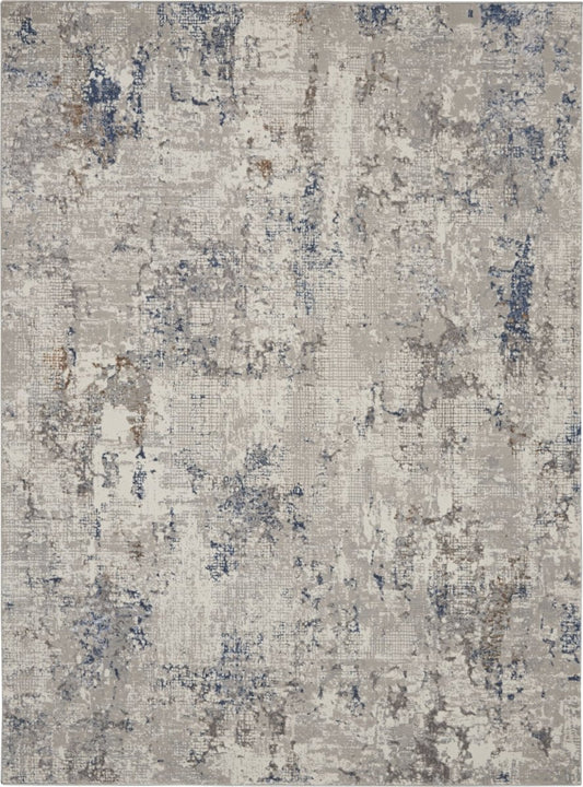 Kathy Ireland Royal Terrace KI42 White / Blue Rug - Love-Rugs