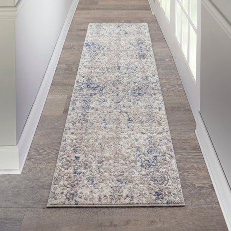 Kathy Ireland Royal Terrace KI43 Beige / Blue Runner Rug - Love-Rugs alternate image
