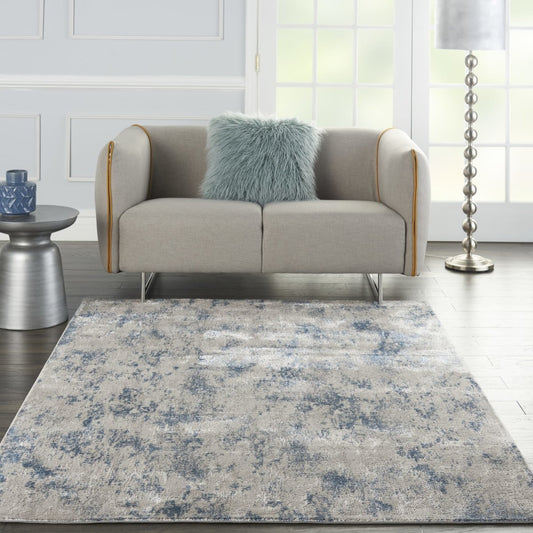 Kathy Ireland Royal Terrace KI45 Grey / Blue Rug - Love-Rugs alternate image