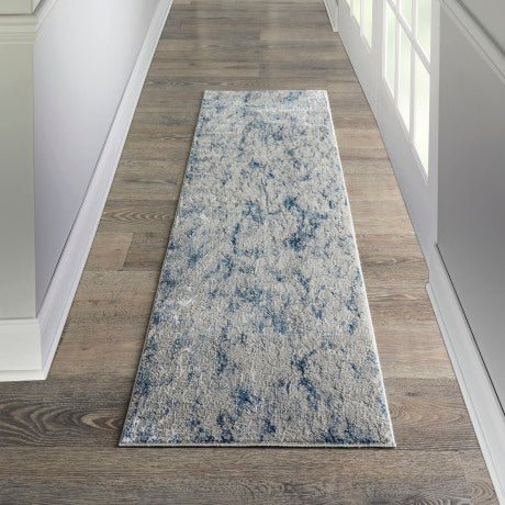 Kathy Ireland Royal Terrace KI45 Grey / Blue Runner Rug - Love-Rugs alternate image