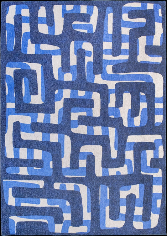 Kuba Ultramarine 9336 Rug - Love-Rugs