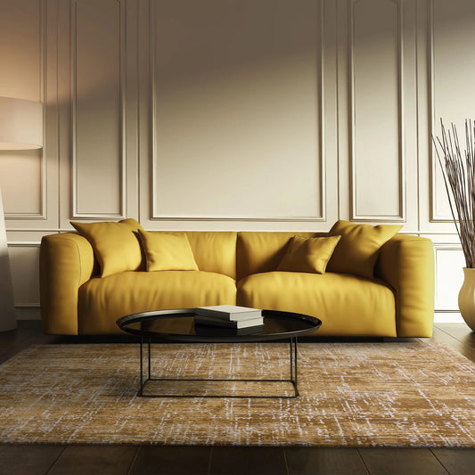 Kuza Abstract Gold Rug - Love-Rugs alternate image