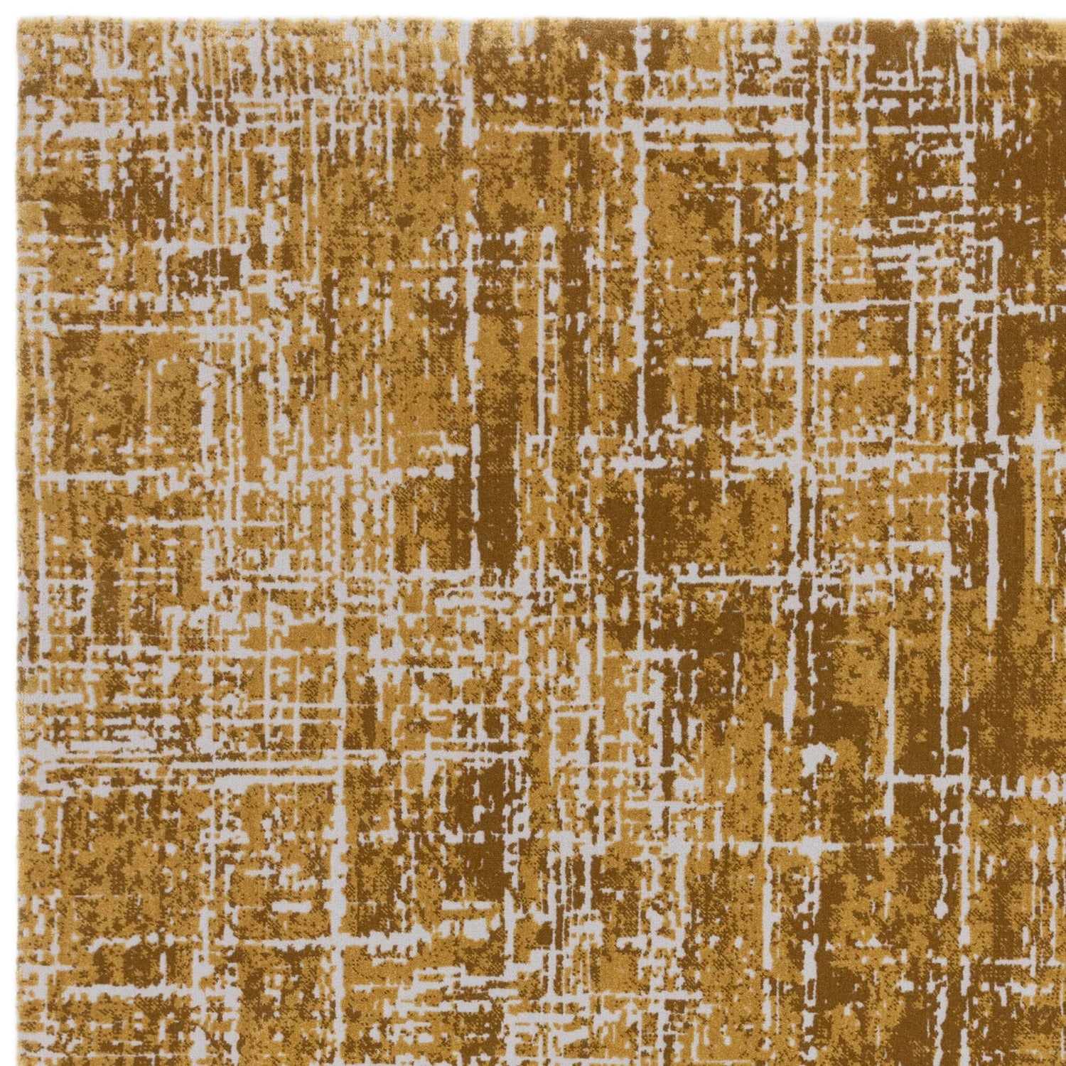 Kuza Abstract Gold Rug – Love-Rugs