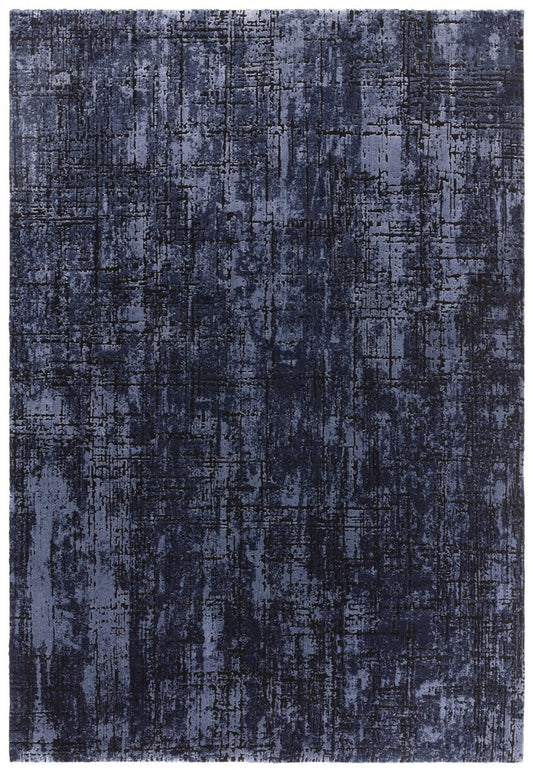 Kuza Abstract Navy Rug - Love-Rugs