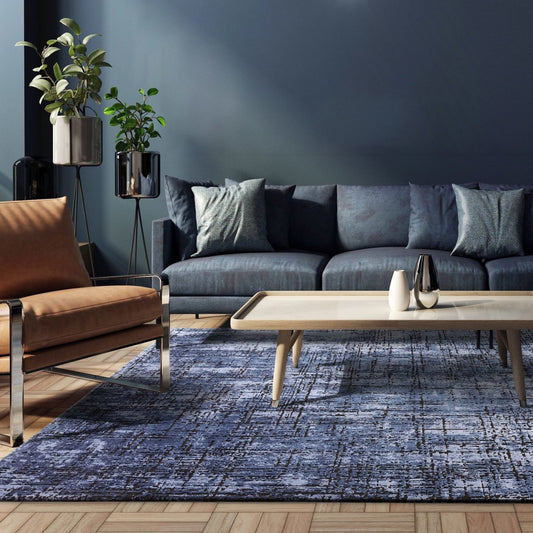 Kuza Abstract Navy Rug - Love-Rugs alternate image